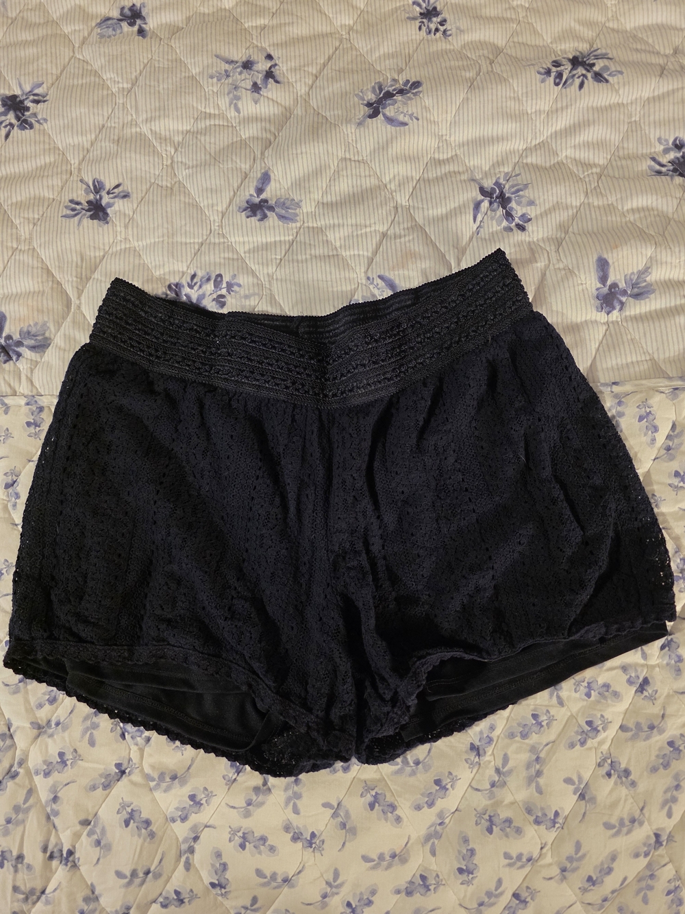 Maurices Navy Lace Lounge Shorts